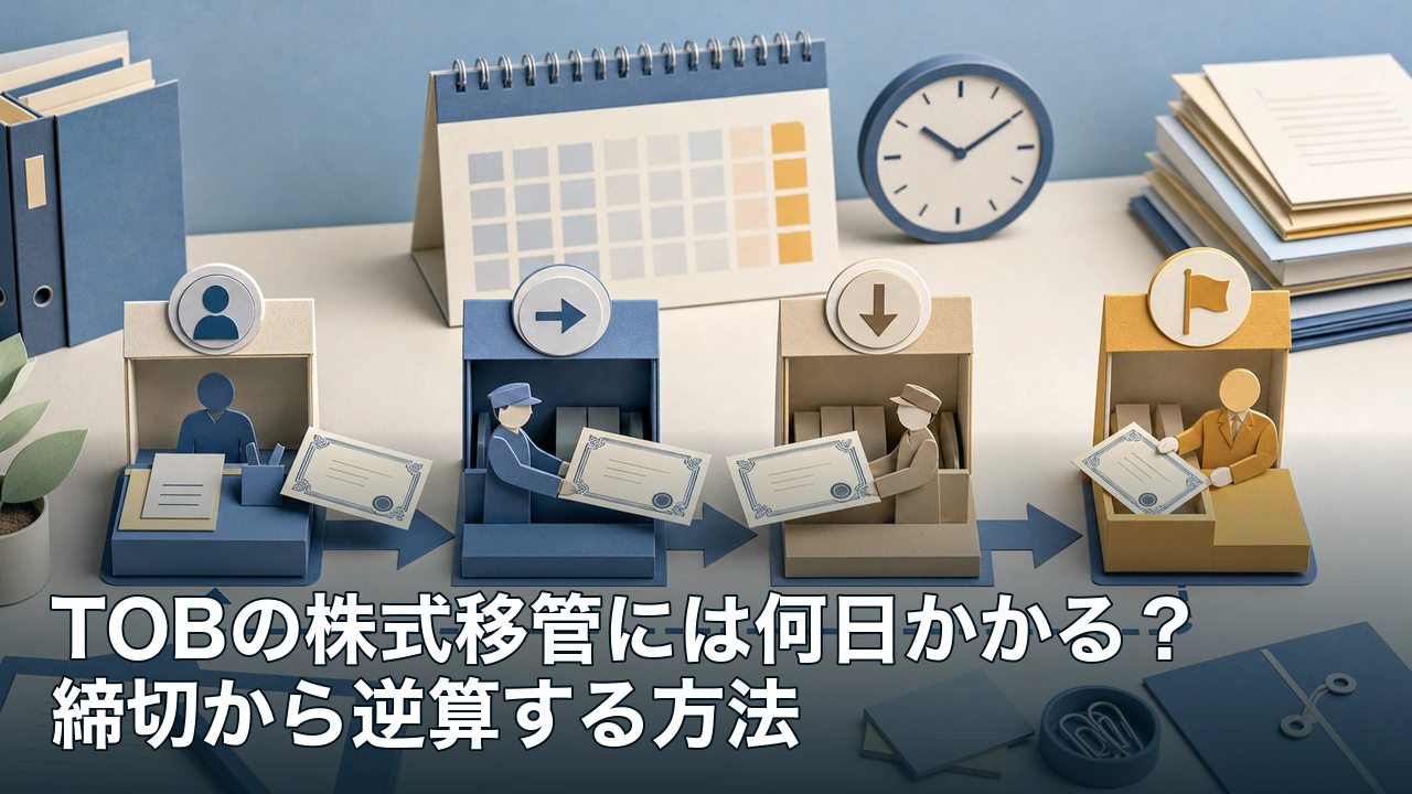 株式移管を口座開設・出庫・入庫・応募の順に進める工程